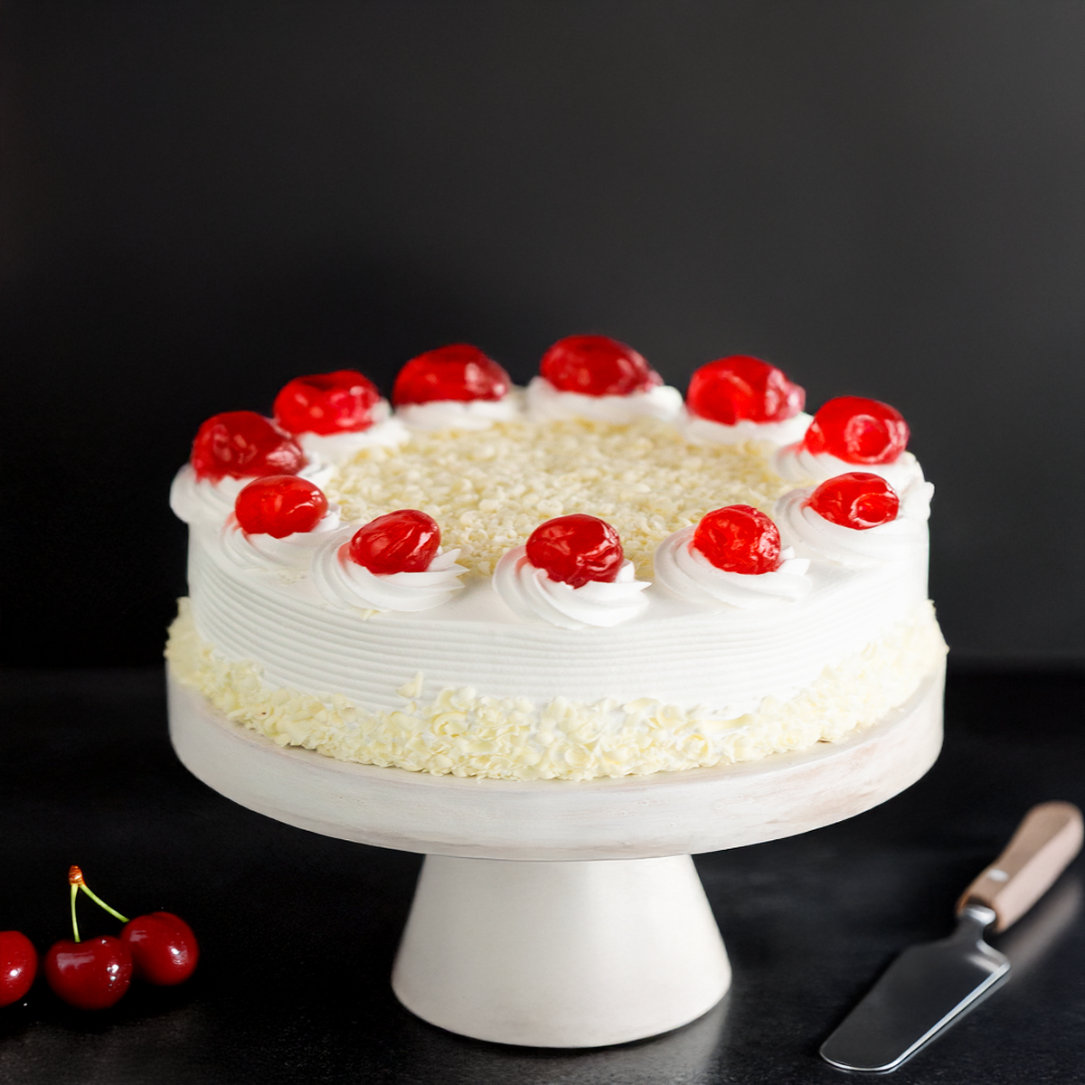 White Forest Cake